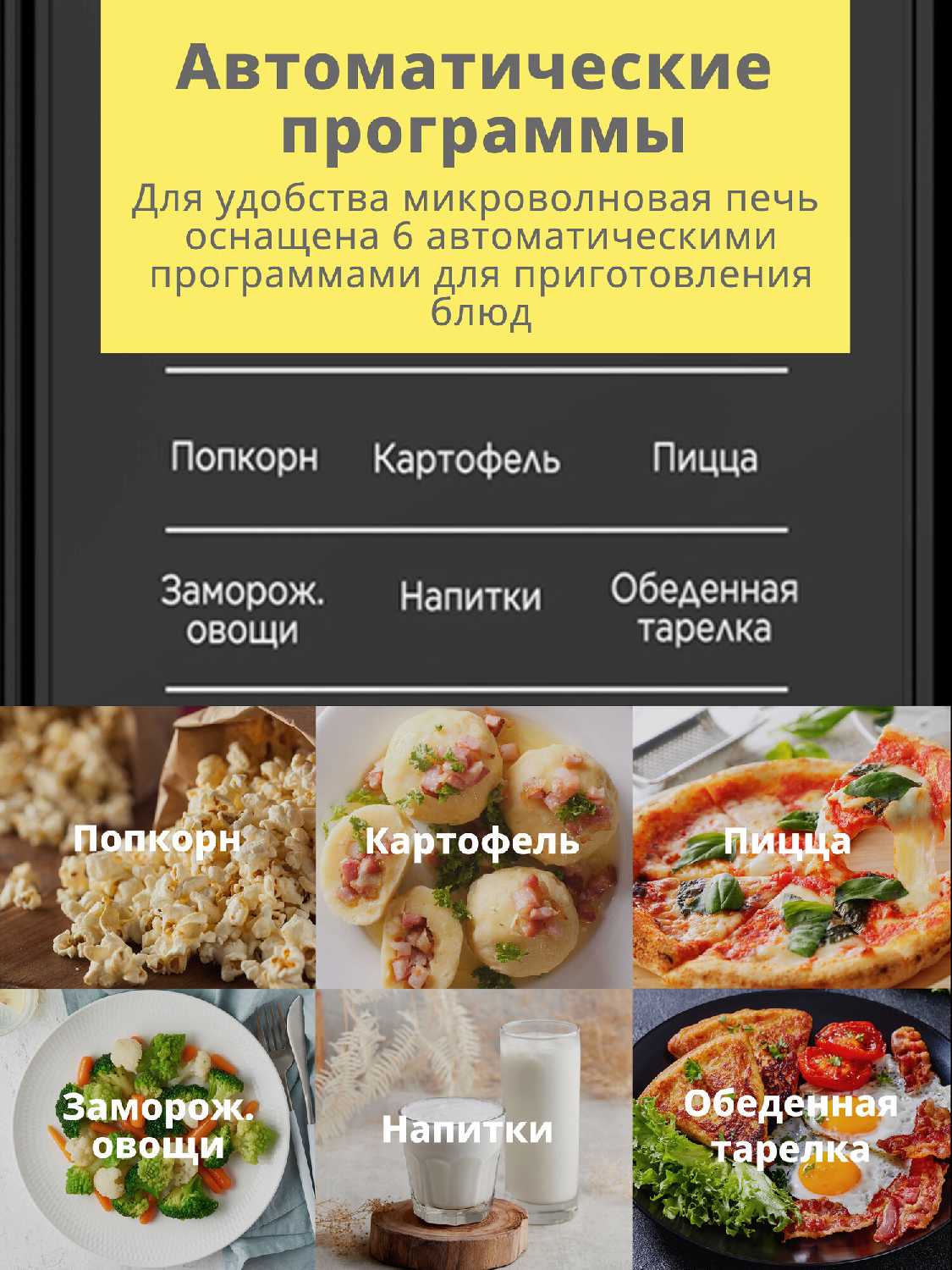 Встраиваемая микроволновая печь Comfee CBM2010W фотография 15