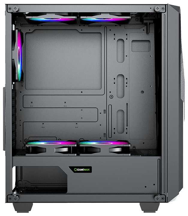 Корпус GameMax REVOLT без БП (ATX, Черн, USB3.0, Зак. стекло,1*120мм вент+контроллер) фотография 2