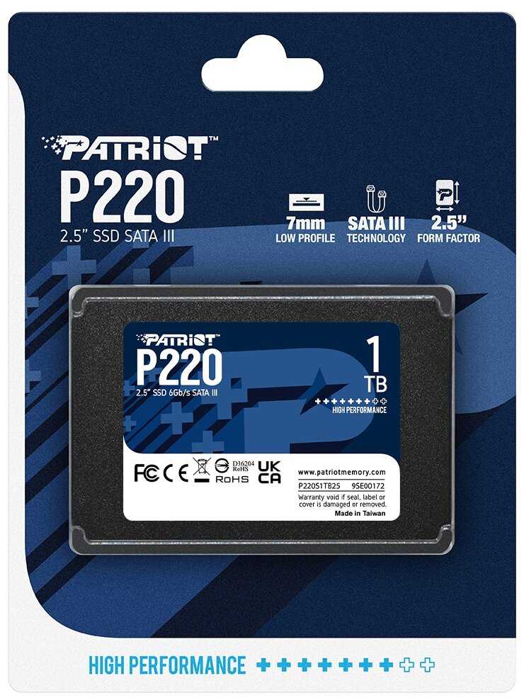 Твердотельный накопитель Patriot Memory P220 (P220S1TB25) фотография 3