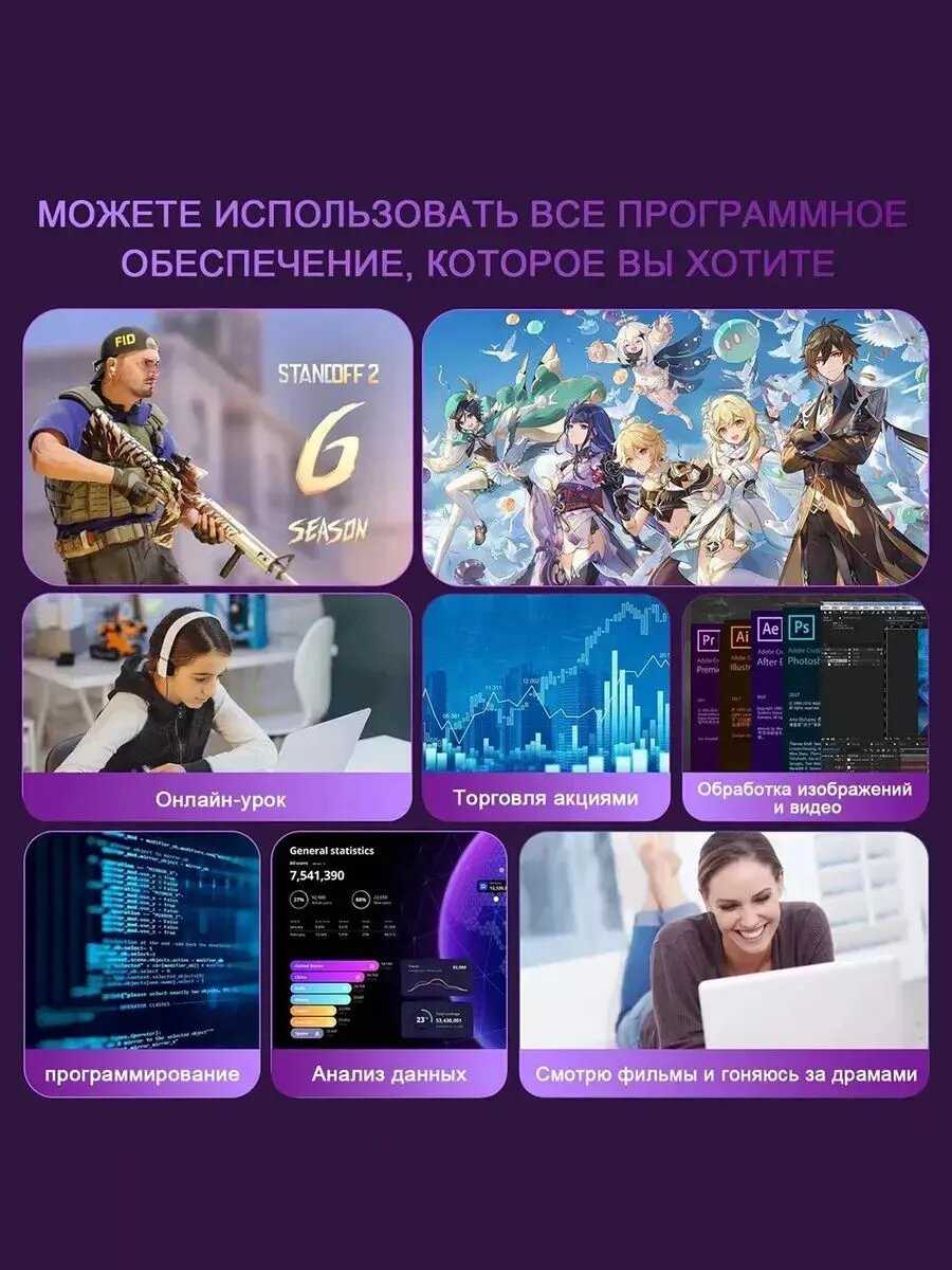 Ноутбук Ноутбук для работы и учебы 15,6