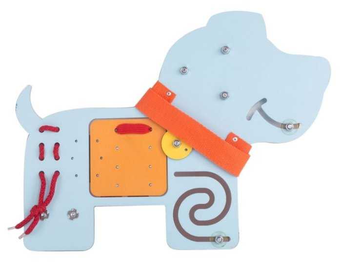 Бизиборд Занятный дом Деревяшки Собачка Гав-Гав фотография 1