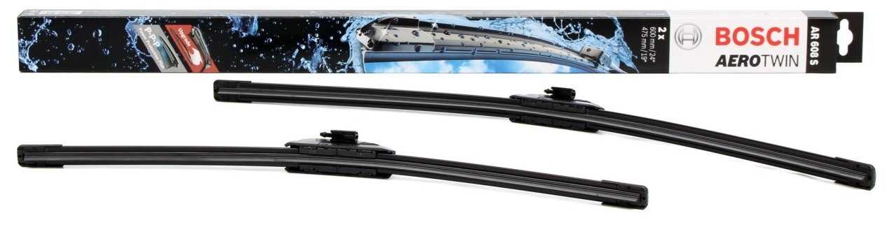 Щетка стеклоочистителя бескаркасная Bosch Aerotwin AR608S, 2 шт. фотография 2