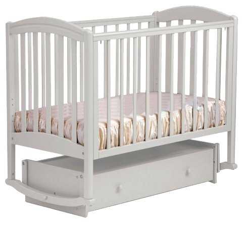 Кроватка ЛЕЛЬ (Кубаньлесстрой) Василек БИ 09.4, качалка, универсальный маятник фотография 1