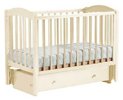 Кроватка ЛЕЛЬ (Кубаньлесстрой) Василек БИ 09.4, качалка, универсальный маятник фотография 2