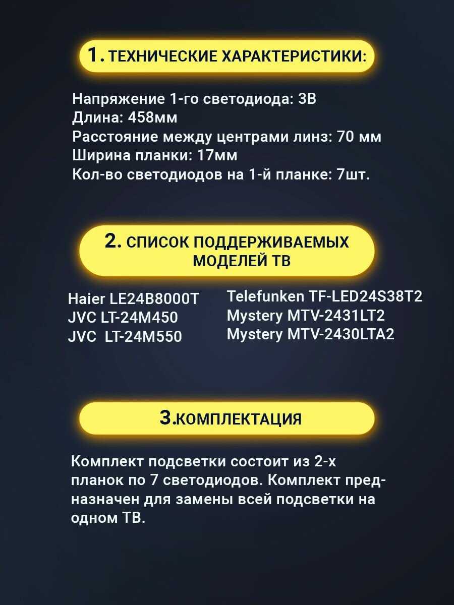 Подсветка Haier LED236D7-01(B) (30323607206) фотография 1