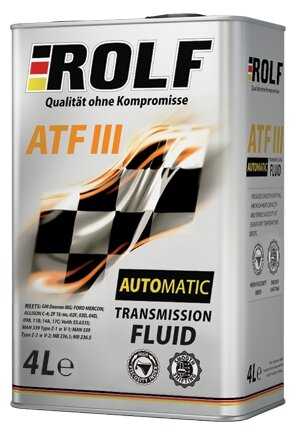 Масло трансмиссионное ROLF ATF III фотография 1
