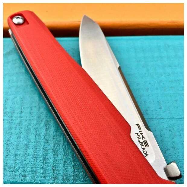 Нож складной Mr. Blade PIKE, D2 Blade, Red Handle фотография 3