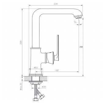 Смеситель Rush FLG0835-2 фотография 5