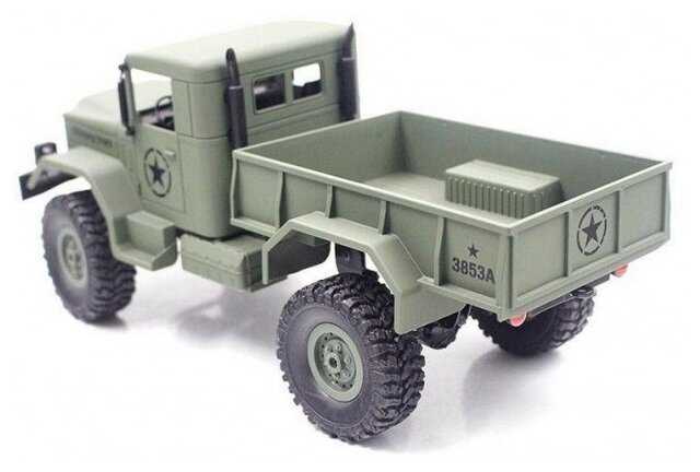 Грузовик Heng Long Rock Crawler Army Car 3853A, 1:16, 35 см фотография 5
