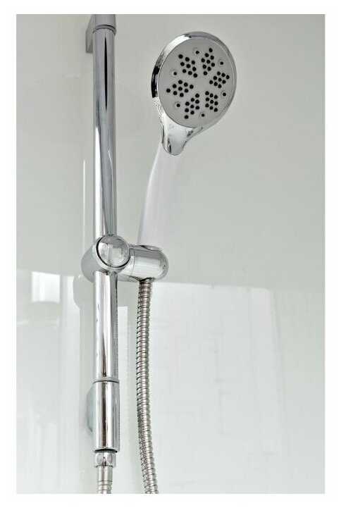 Душевая кабина Deto 4512 L без крыши с гидромассажем высокий поддон 120см*80см фотография 2