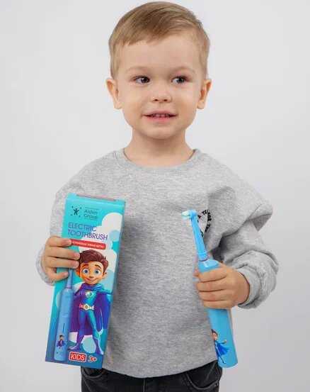 Электрическая зубная щетка Без бренда детская зубная щетка [с футляром, беспроводной зарядкой] фотография 8