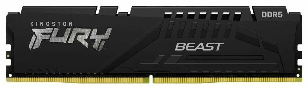Оперативная память Kingston Fury Beast 16GB DDR5 4800MHz DIMM CL38 (KF548C38BB-16) фотография 2