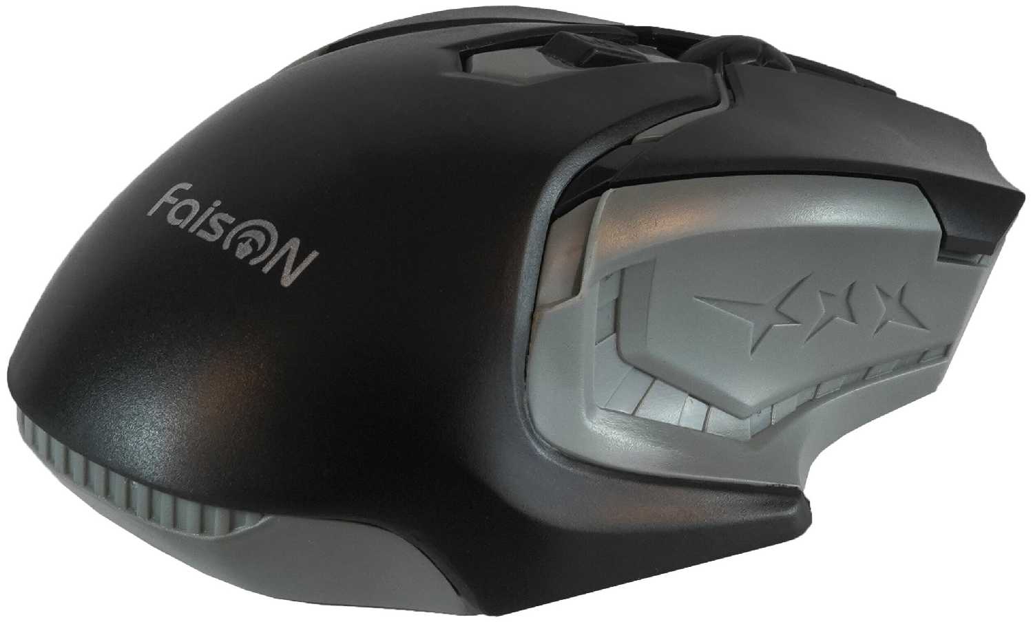 Беспроводная мышь FaisON, M-6, Alien, 1200 DPI, USB, серебряный фотография 1