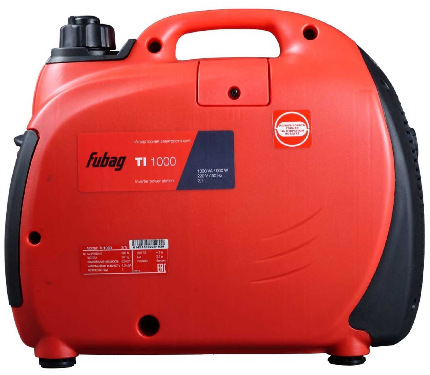 Бензиновый генератор Fubag TI 1000 (838978) фотография 4