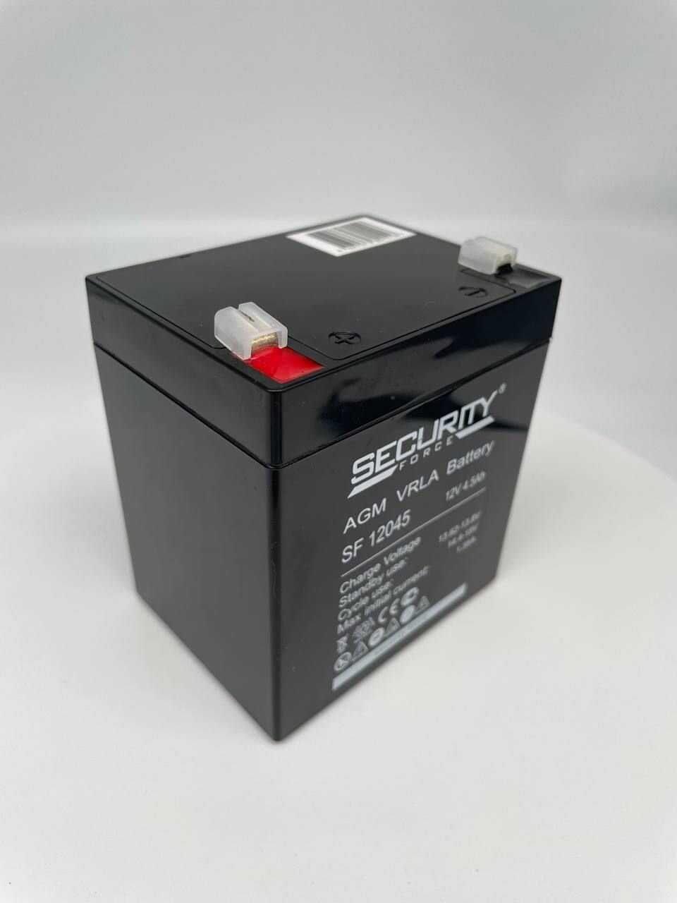 Аккумуляторная батарея Security Force SF 12045 12В фотография 11