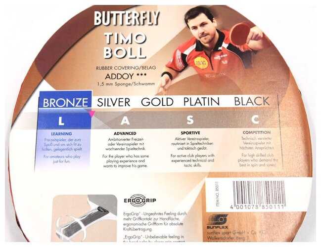 Ракетка Butterfly Timo Boll Bronze фотография 10