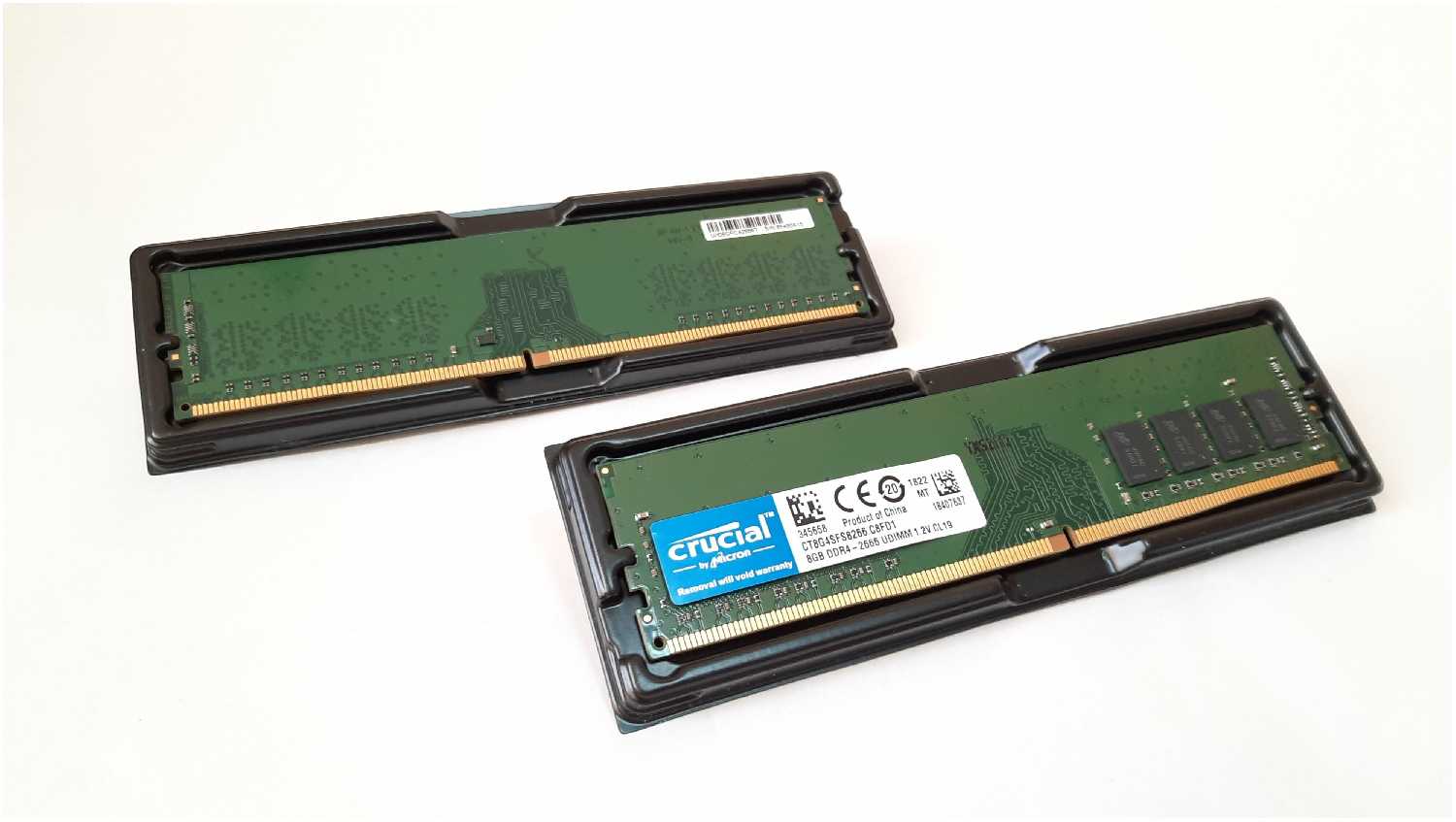Оперативная память для системного блока CRUCIAL DDR4 8Gb 2666Мгц 1.2v фотография 1