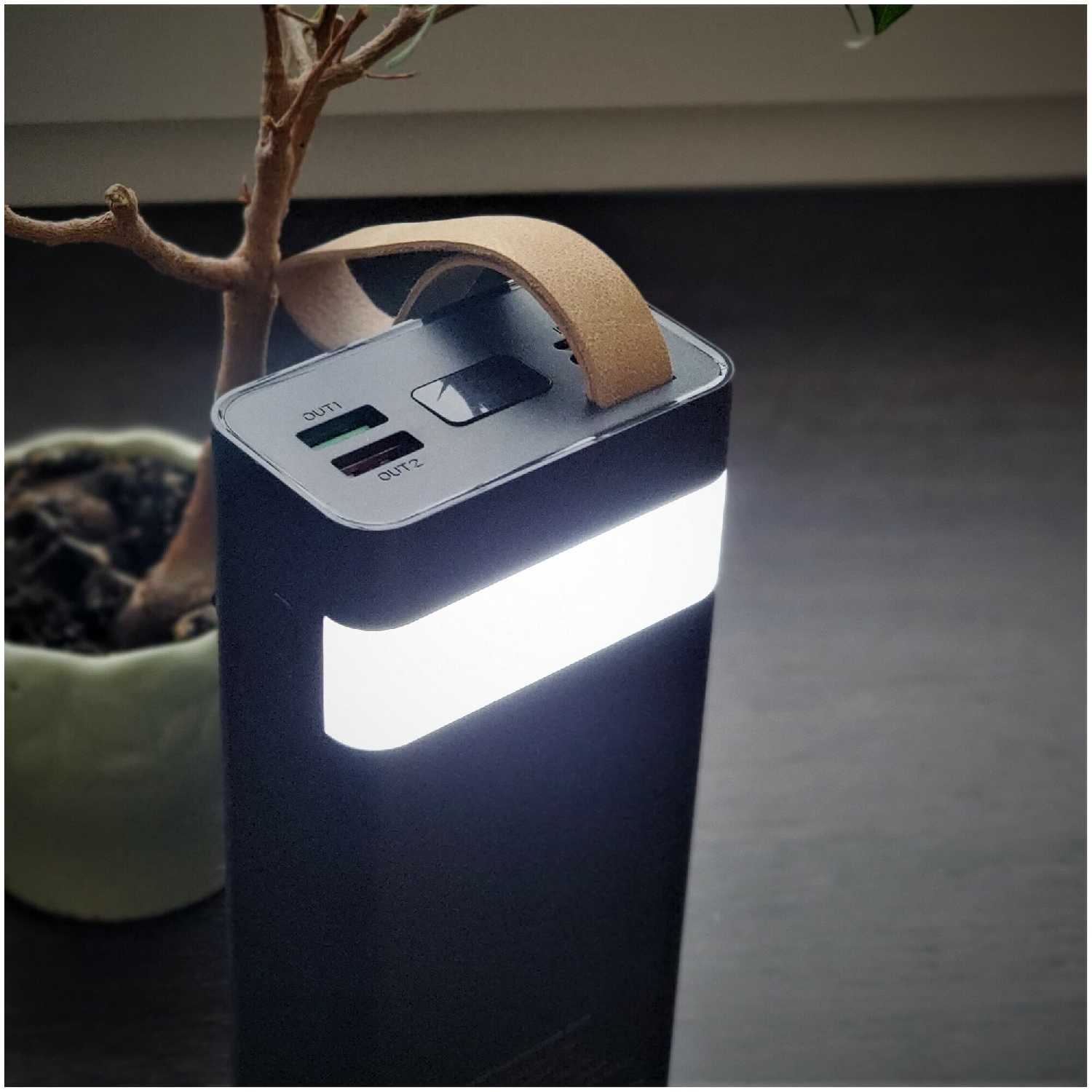 Набор солнечная батарея 20Вт (2xUSB) + power bank 30000 мАч фотография 4
