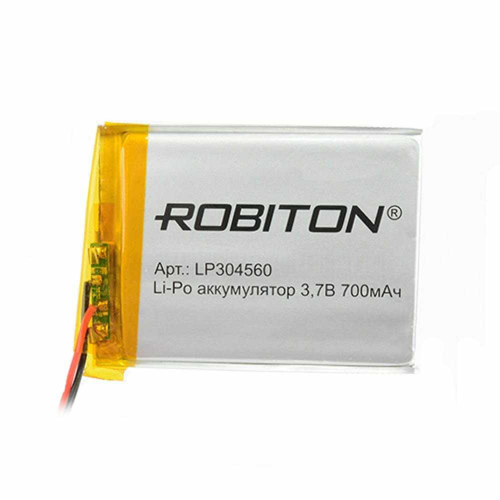 Аккумулятор ROBITON LP304560 (700 мАч) фотография 7