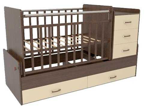 Кроватка СКВ-Компани 54403х (трансформер), трансформер, поперечный маятник фотография 5