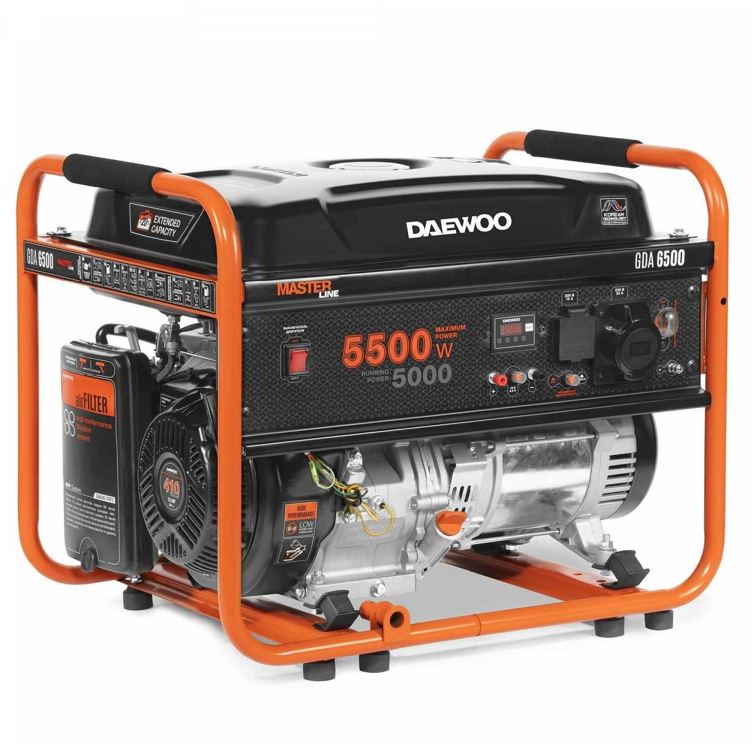 Бензиновый генератор Daewoo Power Products GDA 6500 фотография 10