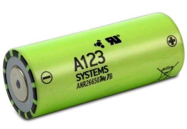 Аккумулятор A123 SYSTEMS ANR26650M1B (2500mAh) фотография 2