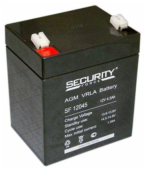 Аккумуляторная батарея Security Force SF 12045 12В фотография 18