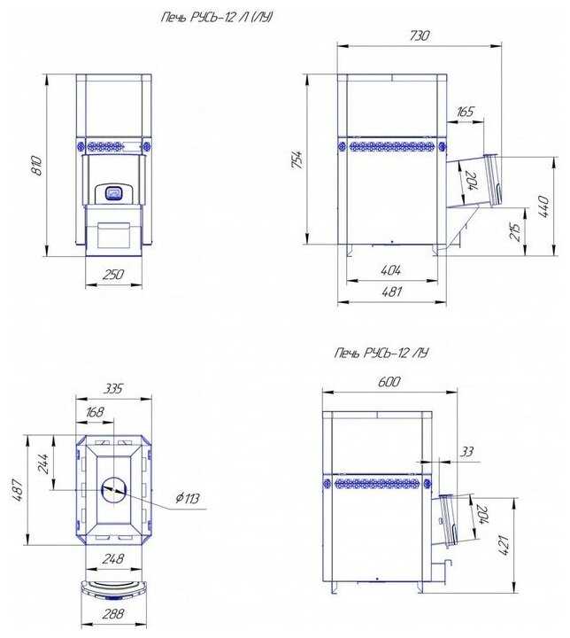 Печь для бани теплодар РУСЬ-9 Л фотография 2
