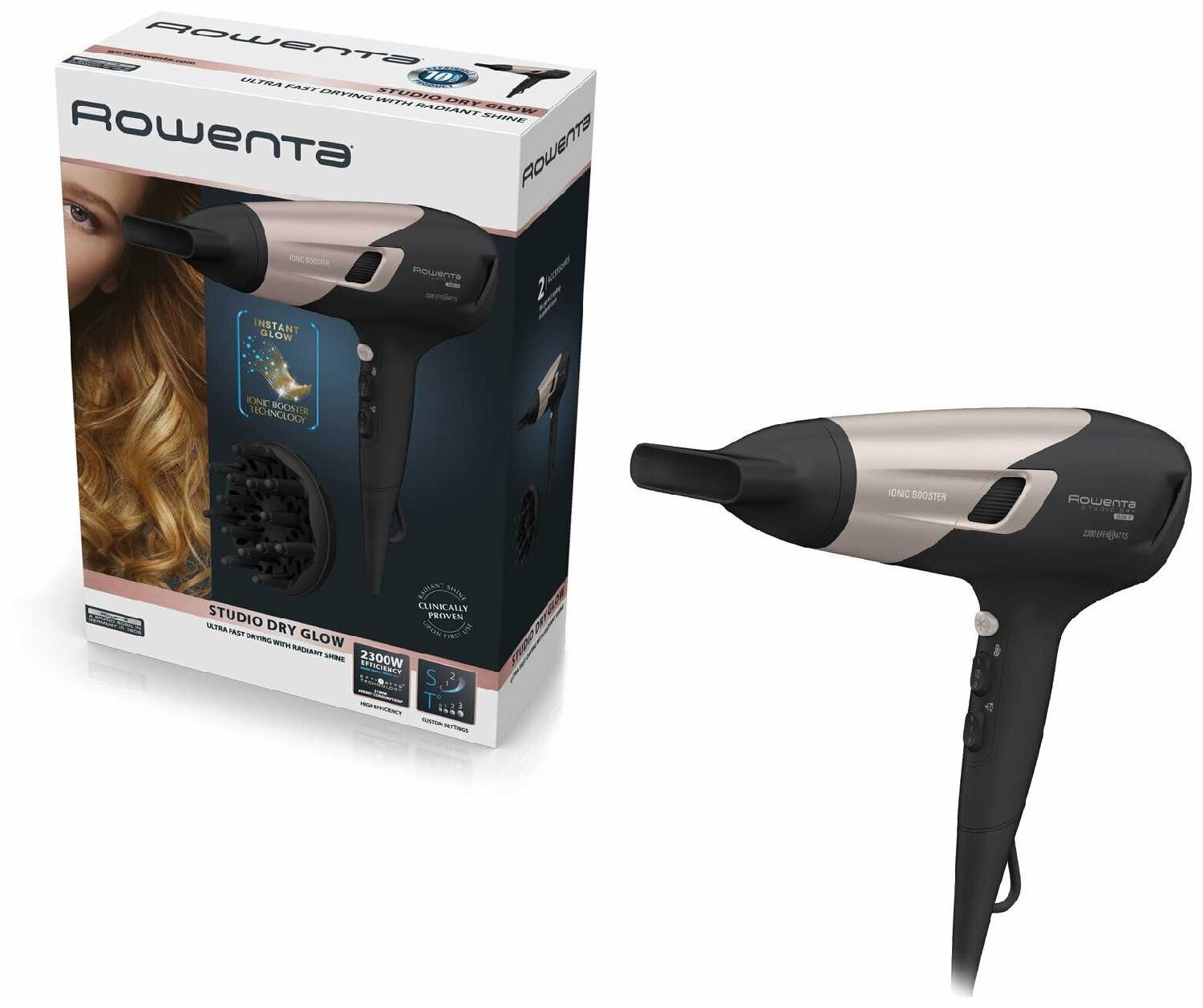 Фен для волос Rowenta Studio Dry Glow (CV5836F0) фотография 17