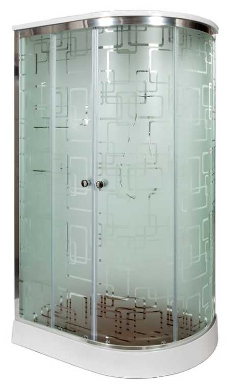 Душевая кабина Deto Em EM1511 L гм 110 x 80 см, с крышей, с гидромассажем EM1511LGM