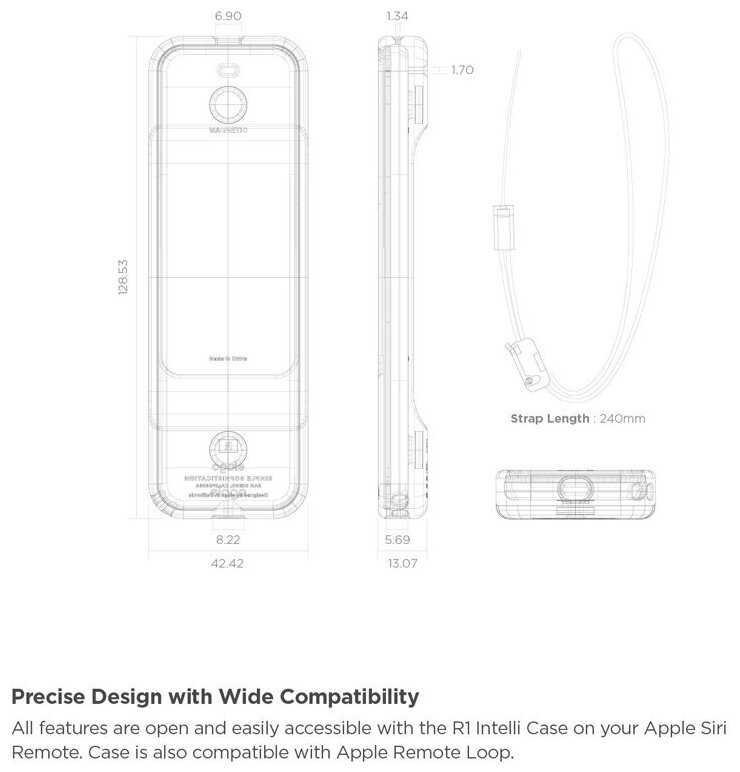 Чехол для пульта Apple Elago Intelli Case (ER1-21-BK) фотография 12