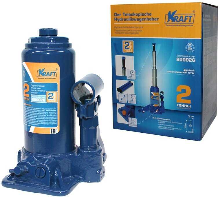 Домкрат бутылочный гидравлический KRAFT Домкрат бутылочный гидравлический (KT 800026) фотография 9