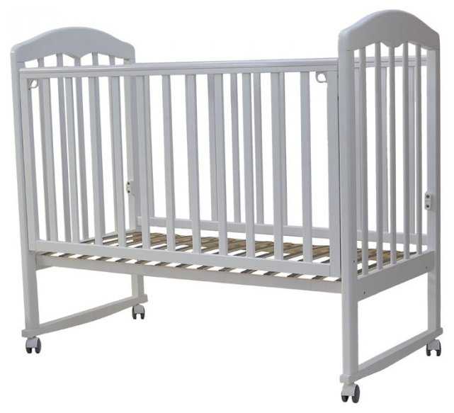 Кроватка Топотушки Сильвия-2 (колесо), качалка, полозья для качания