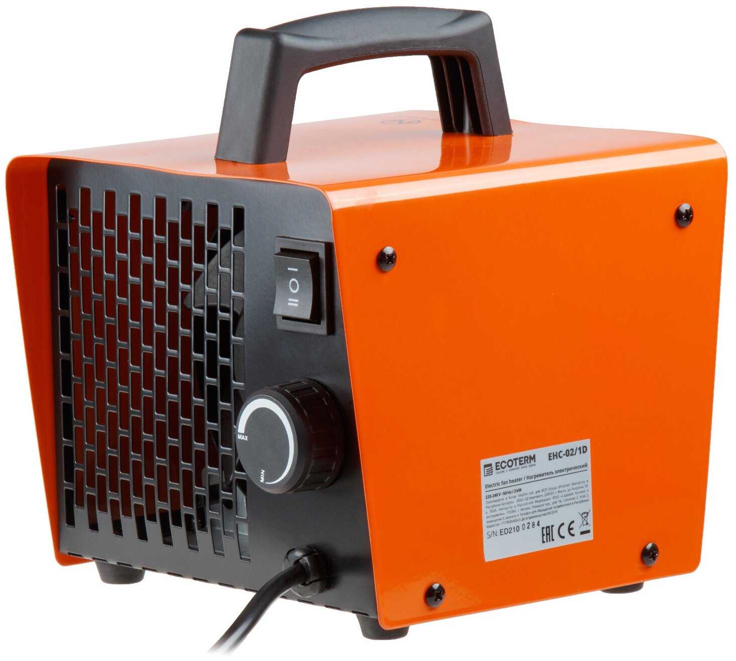 Пушка тепловая электрическая ECOTERM EHC-02/1D фотография 2