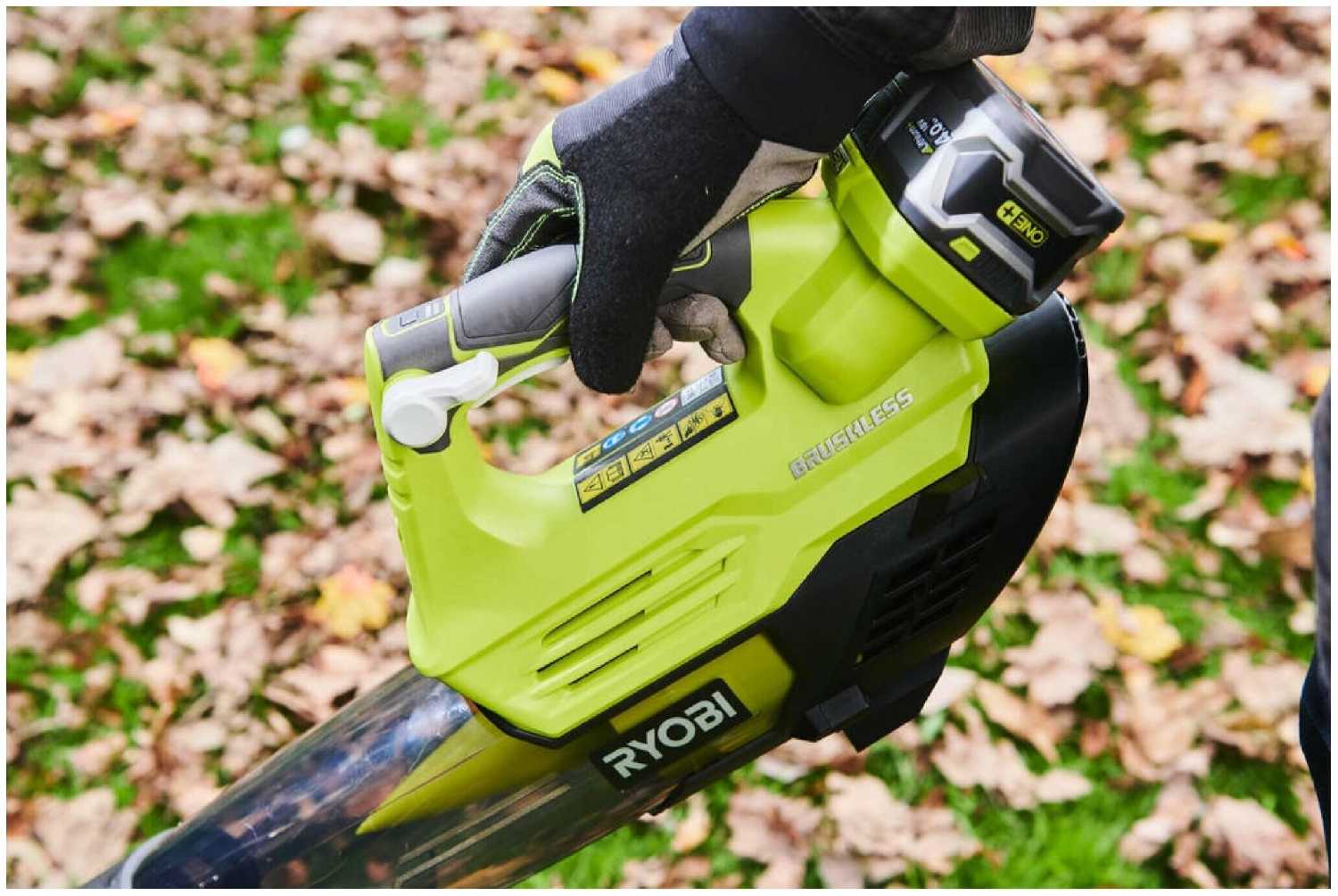 Аккумуляторная воздуходувка RYOBI RY18BLXA-0 фотография 8