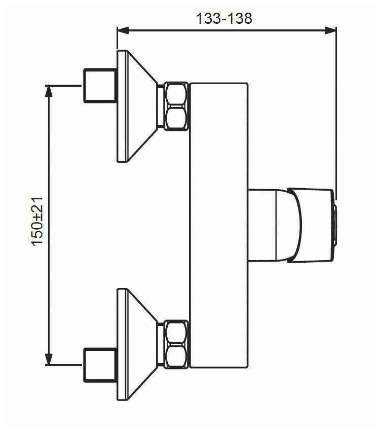 Смеситель для ванны VIDIMA Хайп BA398AA, рычажный фотография 16