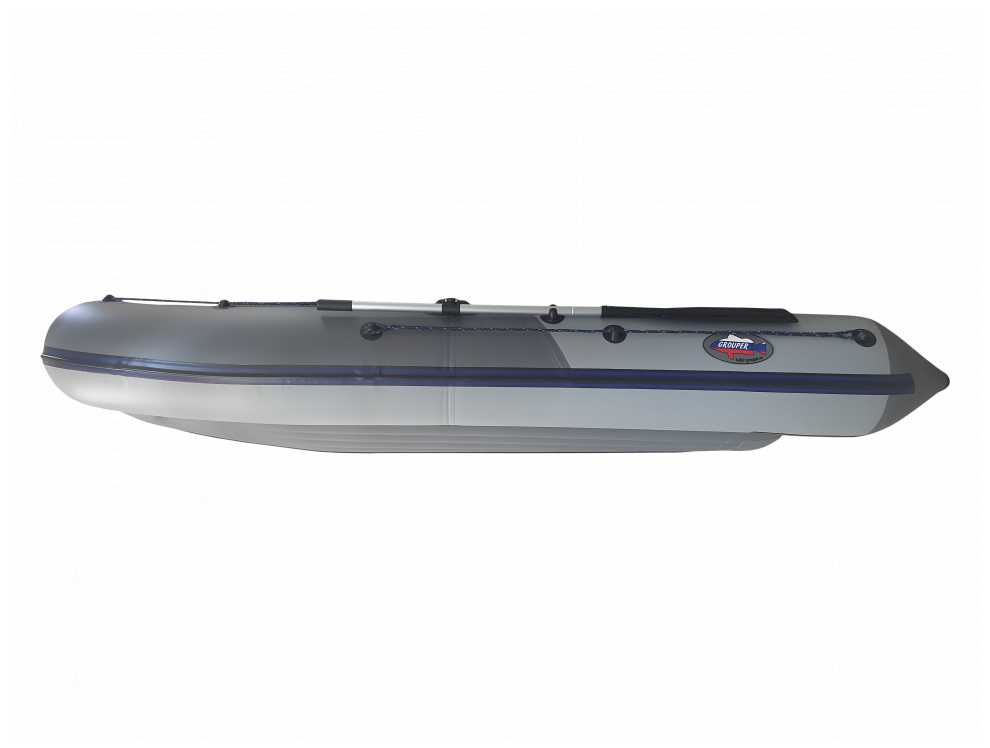 Надувная лодка НДНД Grouper 335 серо-синий фотография 3
