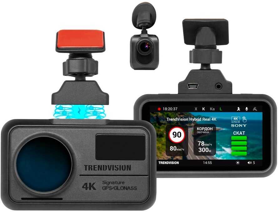 Видеорегистратор TrendVision Hybrid Signature Real 4K 2CH фотография 1