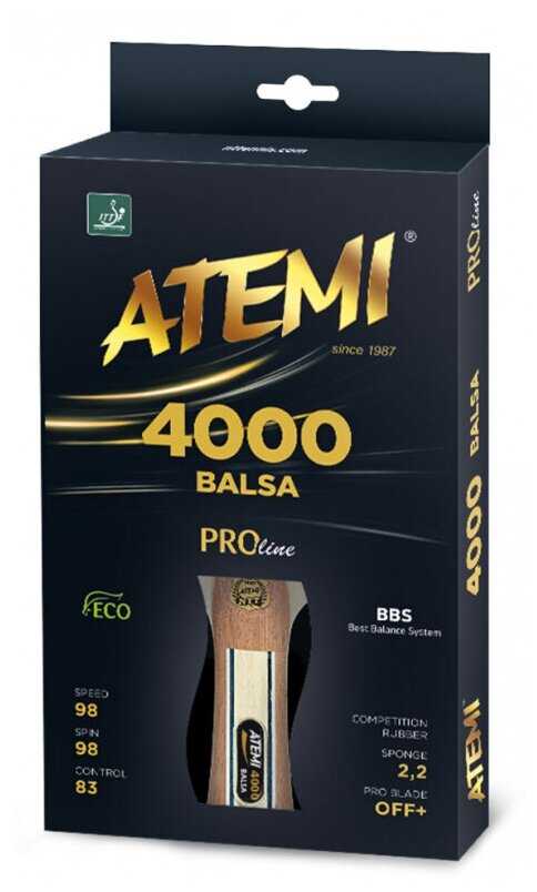 Ракетки для настольного тенниса ATEMI PRO 4000 AN фотография 10