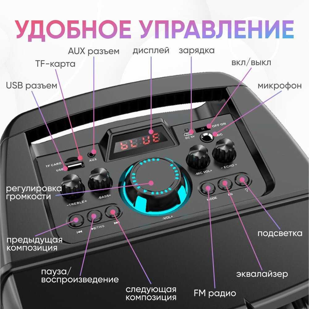 Портативная Bluetooth колонка BT Speaker ZQS-8210 фотография 31