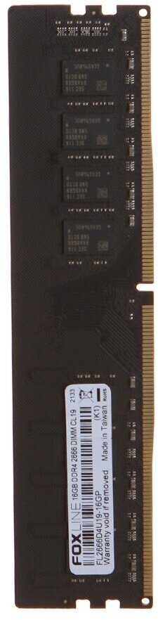 Оперативная память Foxline 16 ГБ DDR4 DIMM CL19 (FL2666D4U19-16G) фотография 3
