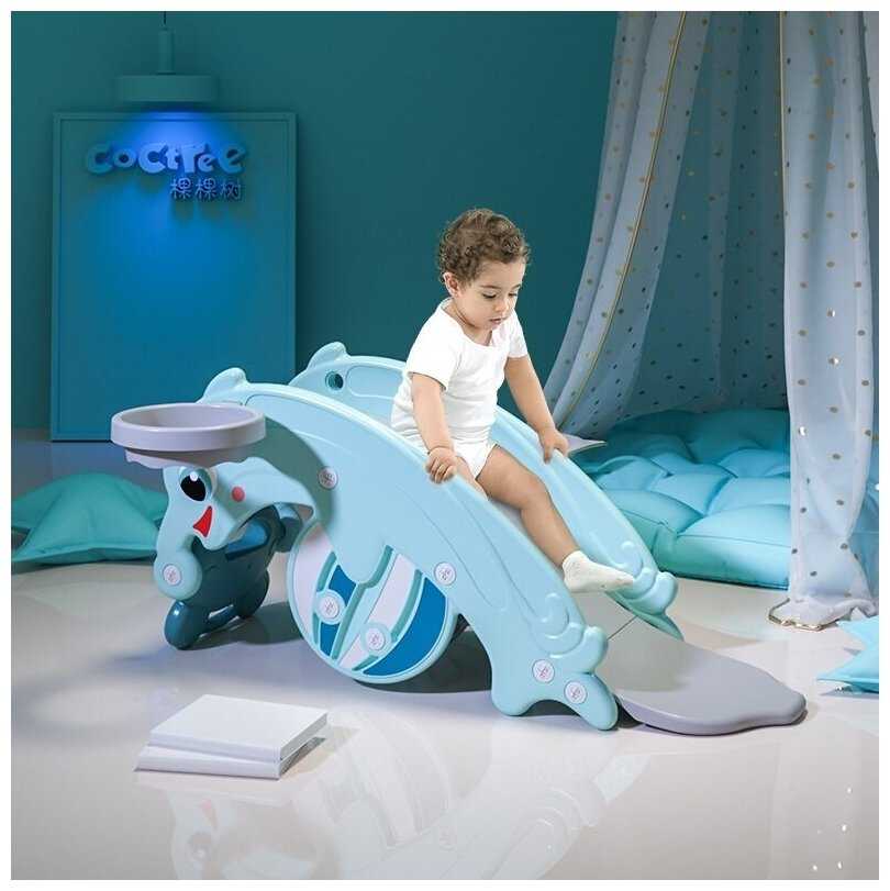 Горка + качалка Perfetto sport Дельфин фотография 1