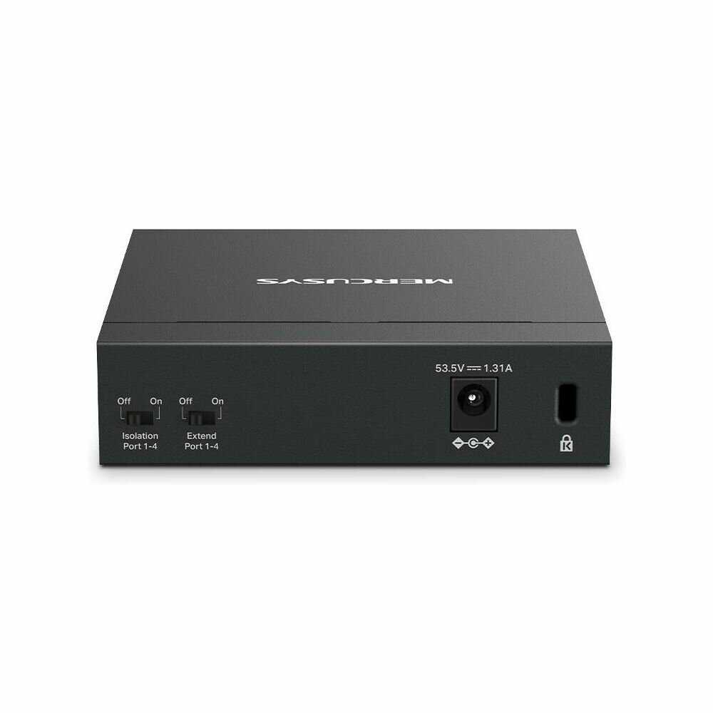 Коммутатор Mercusys Коммутатор с 5 гигабитными портами (4 порта PoE+) (MS105GP) фотография 9