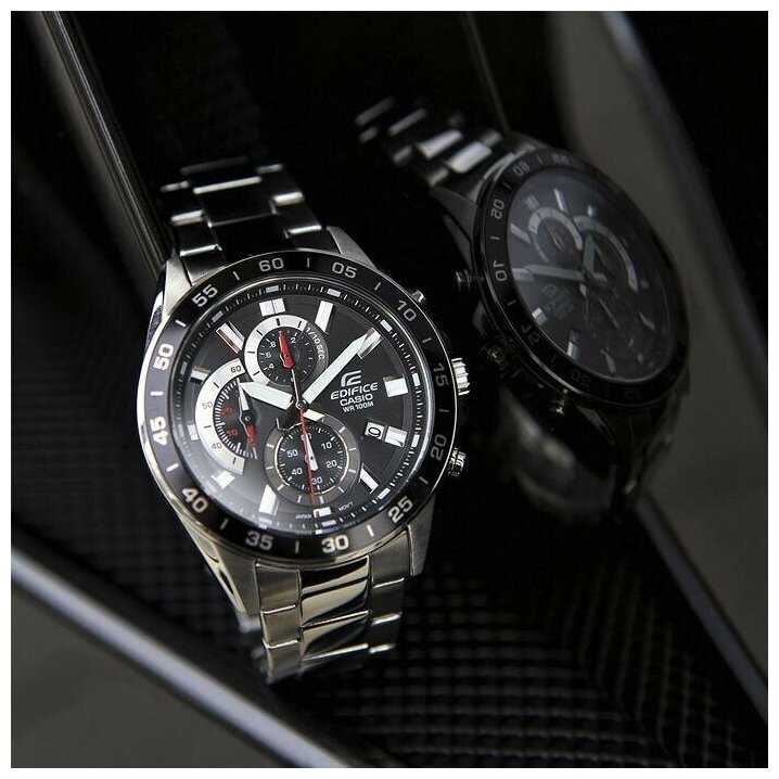 Японские наручные часы Casio Edifice EFV-550D-1A фотография 2