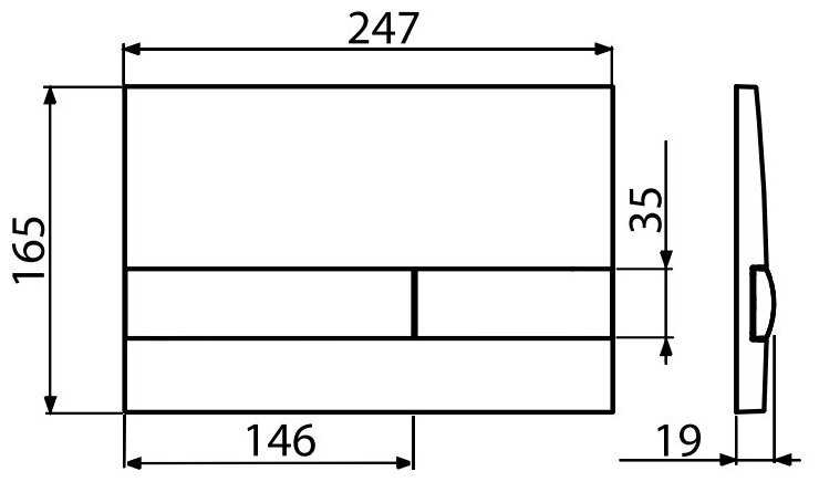 Кнопка смыва Alcadrain M1721 фотография 1