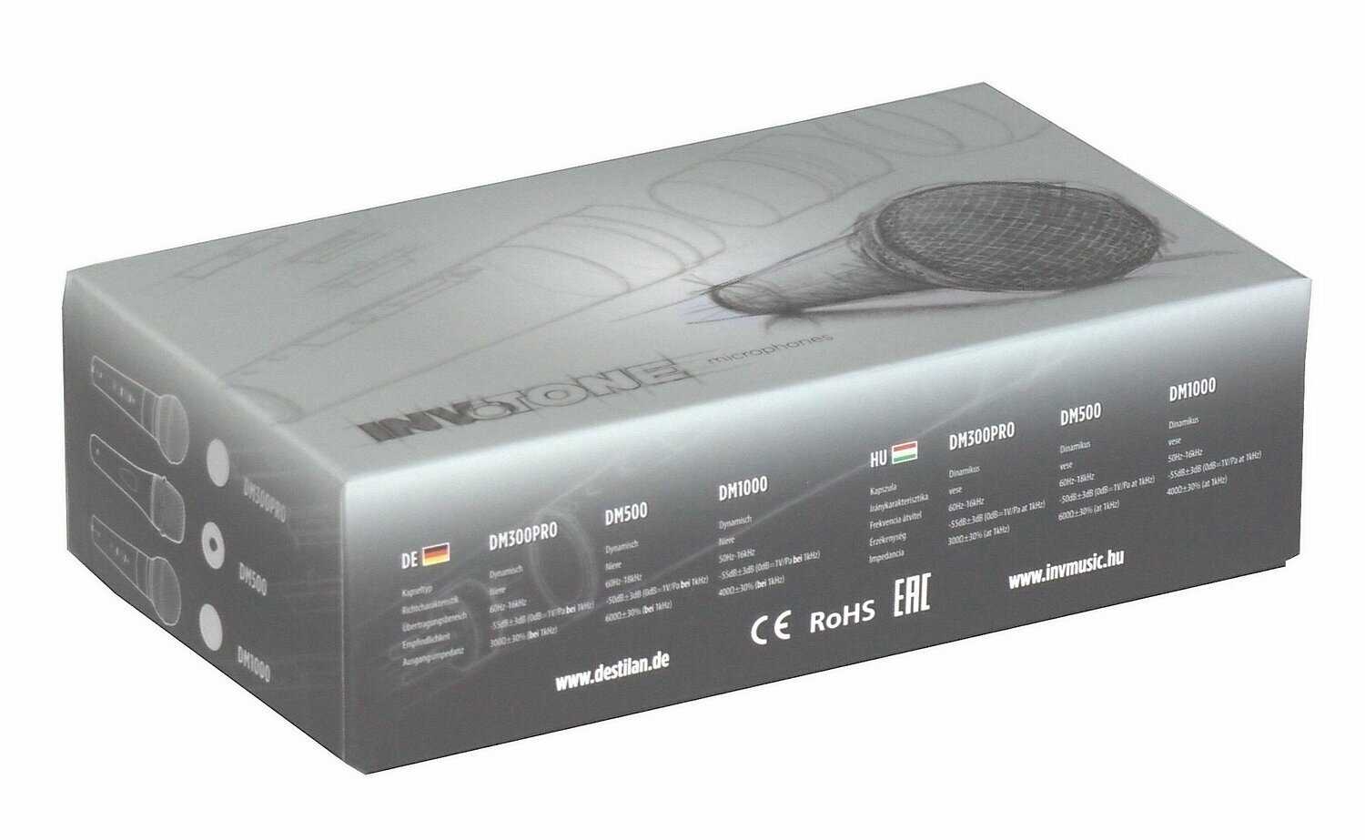 Микрофон динамический профессиональный Invotone DM-500 фотография 2