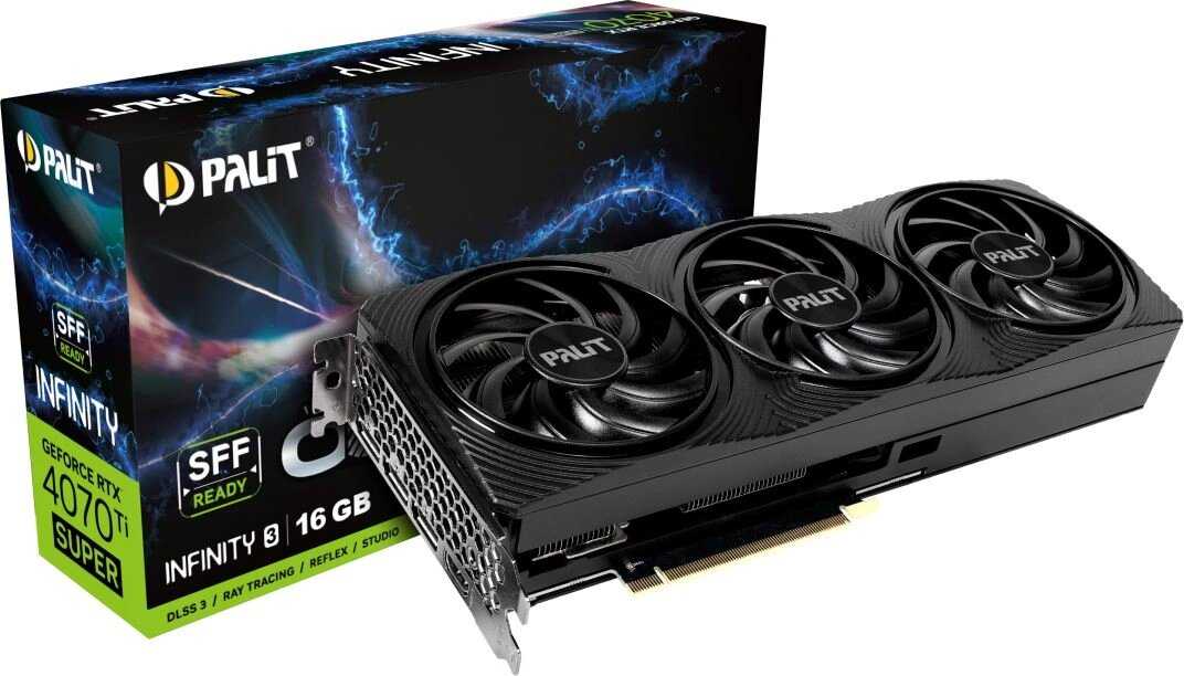Видеокарта Palit NVIDIA GeForce RTX 4070TI Super Infinity 3 OC 16ГБ GDDR6X (ned47tss19t2-1043s) фотография 4