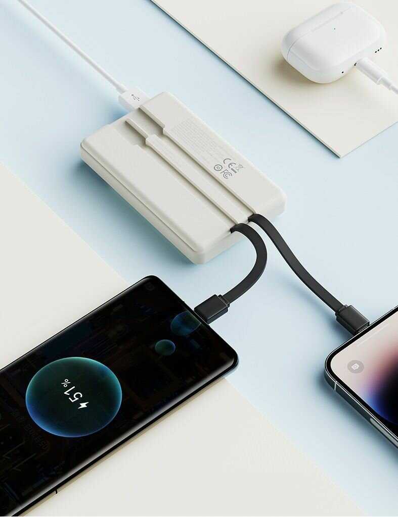 Внешний аккумулятор Xiaomi ROCK P92 PD20W Travel Series Power Bank 10000mAh фотография 9