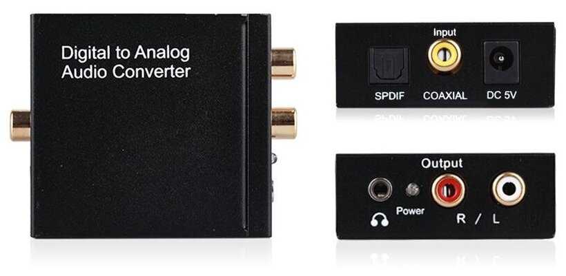 Конвертер ЦАП PALMEXX AY57A Digital to Analog Audio Converter (Toslink+Coaxial to L/R+3.5mm) фотография 4