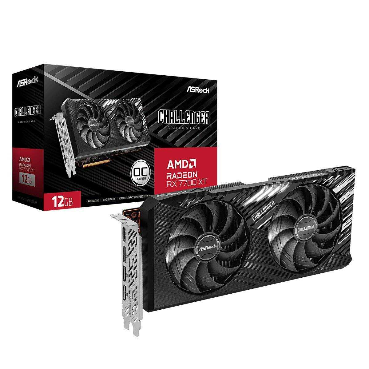 Видеокарта ASRock RX7700XT Challenger 12GB OC фотография 1